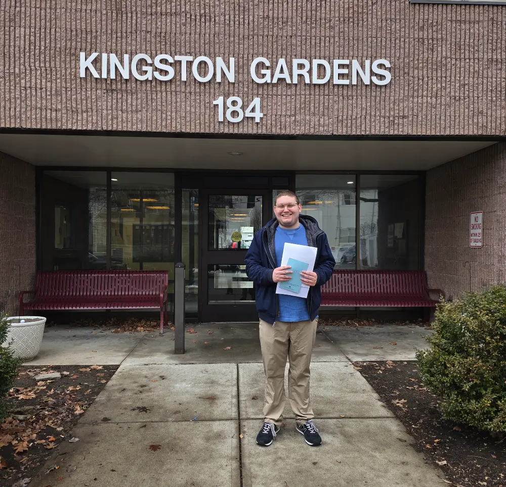 Thomas Signs His First Lease